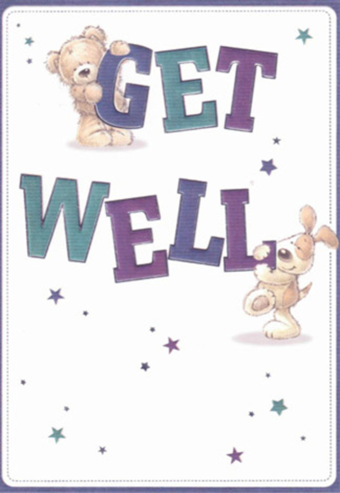 This card exudes gentle encouragement, its sentiment expressed through the joyful harmony between a softly-textured teddy bear and a floppy-eared puppy-companions in both whimsy and well-wishing. The scene could belong right beside a Chingford window looking out on Pimp Hall Park, where small signs of support can make all the difference. Effervescent stars float throughout the card, their indigo and teal hues flickering like hopeful ideas set free, lending the image a touch of local magic. Overlapping layers in the illustration create a tactile sense-the bear appears plush and huggable, the puppy's velvety fur nearly tangible. Large, confident lettering shades from deep purple to aqua, styled in a way that evokes both bold assurance and a childlike innocence, blending perfectly with the serene white background, reminiscent of clean florist counters along Old Church Road. The overall atmosphere is irresistibly tender, infusing the card with quiet optimism and genuine care. Sending a card of this nature alongside a Chingford Flowers bouquet would wrap a loved one in positivity and heartfelt support, no matter their age or the season.